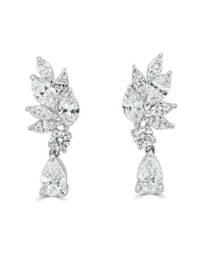 Sabrina Designs 18K 3.62 ct. tw. Cluster Earrings