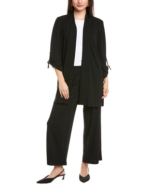 drape front d-ring cardigan