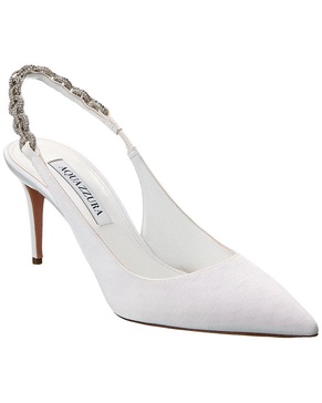 Aquazzura Love Link 75 Grosgrain Slingback Pump