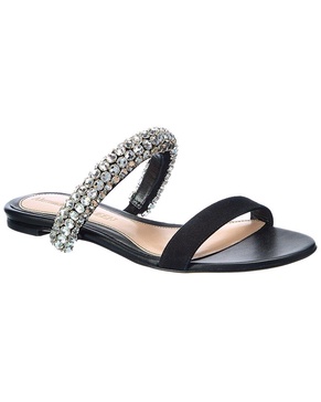 Alexander McQueen Crystal Suede Sandal