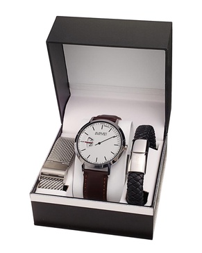 August Steiner Men's Leather Watch