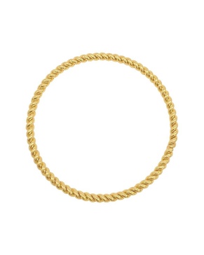 ADORNIA 14K Plated Rope Bangle Bracelet