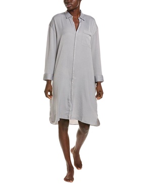 Barefoot Dreams Washed Satin Piped Nightshirt