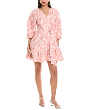 Shoshanna Adelia Linen-Blend Mini Dress