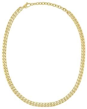 14K Italian Gold Cuban Chain Choker Necklace