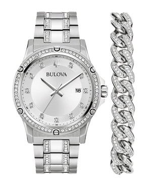 Bulova Men's Crystal Box Set Watch