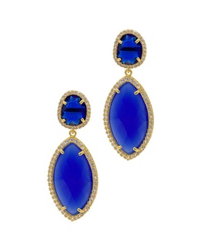 Adornia 14K Plated Halo Earrings