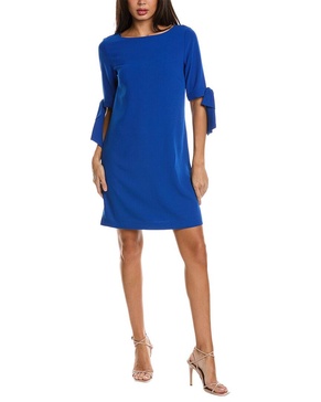 CeCe Moss Crepe Shift Dress