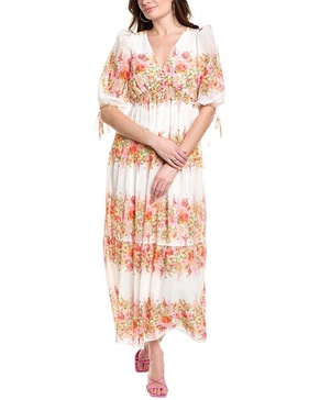 Taylor Clip Dot Midi Dress