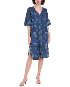 ruffle sleeve shift dress