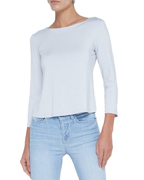 L'AGENCE Lexa Boatneck Shirt 