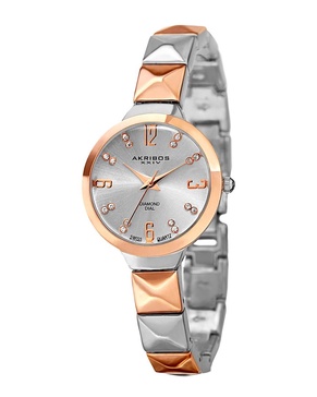 Akribos XXIV Women's Diamond Rockstud Watch