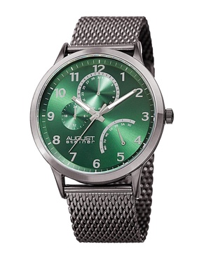 August Steiner Men's Stainless Steel Bracelet Watch