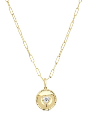 Sabrina Designs 14K 0.26 ct. tw. Diamond Medallion Necklace