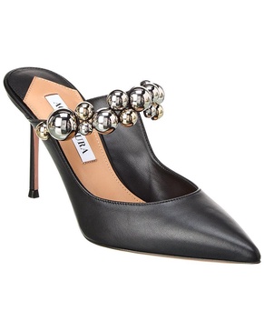 Aquazzura Bubbles 75 Leather Mule