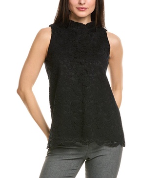 ruffle neck blouse
