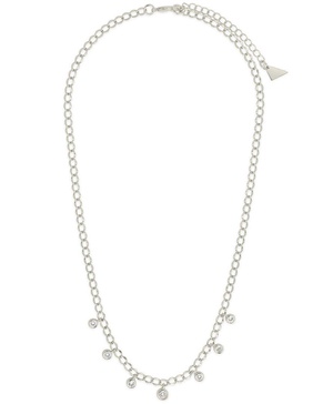Sterling Forever CZ Sydney Charm Chain Necklace