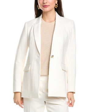 one-button peak lapel jacket