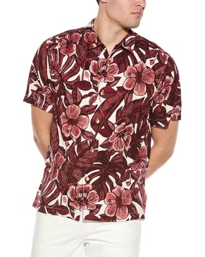 Tommy Bahama Floral Lush Silk Camp Shirt