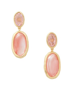 kate spade new york High Shine CZ Double Drop Earrings