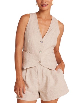 Bella Dahl Cinch Back Linen Vest