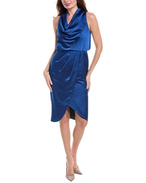 Aidan Mattox Cowl Neck Cocktail Dress