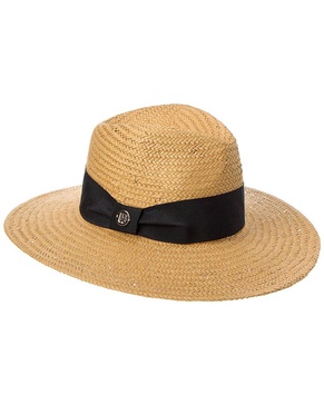Bruno Magli Straw Ribbon Fedora