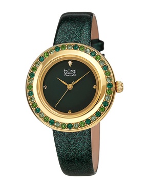 Burgi Women's Glitter Pu Watch