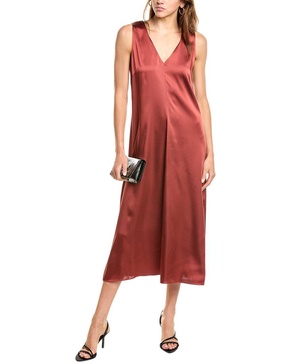 satin midi dress