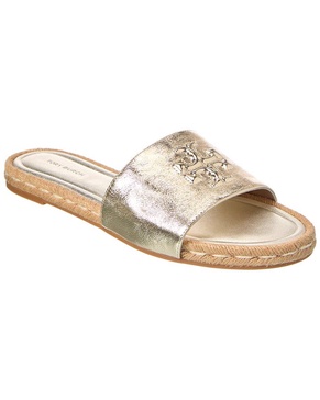Tory Burch Everly Leather Espadrille Slide