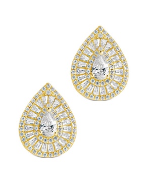Sterling Forever 14K Plated CZ Scarlett Earrings