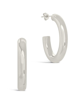 Sterling Forever Stainless Steel Rory Hoops