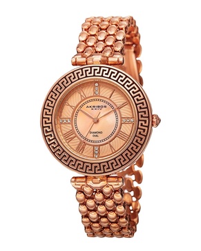 Akribos XXIV Women's Metal Diamond Watch