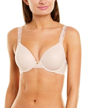 womens  lace-trim full fit bra, 34ddd
