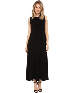 kamalikulture by  dress women's s/36 black sleeveless a-line erk793