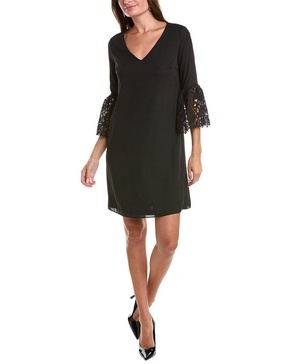 Joseph Ribkoff Lace Bell-Sleeve Shift Dress