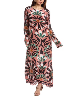 ainika flowers maxi dress