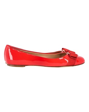 varina ballet flats in red patent leather