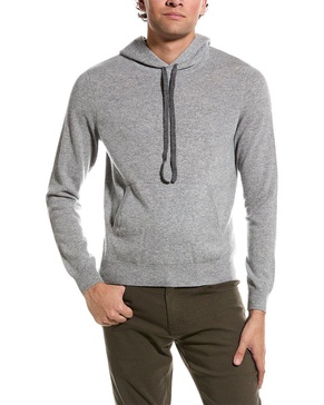 relaxed cashmere pullover hoodie