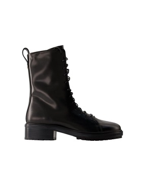 isa ankle boots -  - leather - black