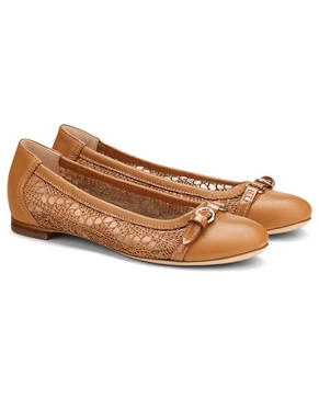 monia leather ballet flat