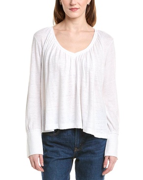 warren linen-blend blouse