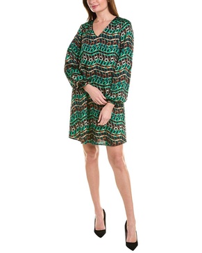 printed shift dress