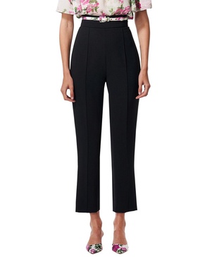 high waisted wool-blend skinny pant
