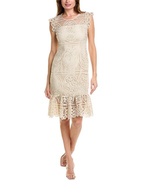 mosaic lace dress