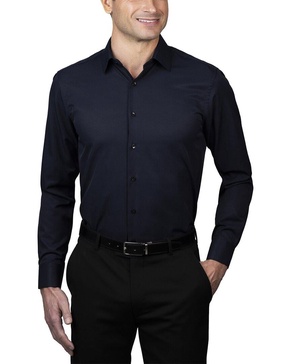 slim fit stretch dobby shirt