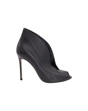 105 vamp boots in black nappa leather