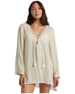 blue skies beach cover-up in moss joy
