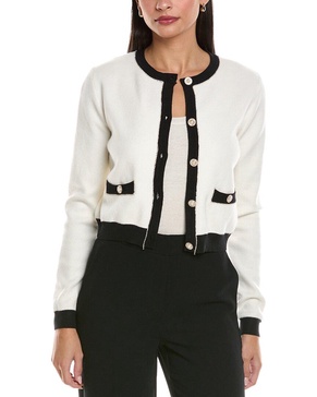 audrey pearls cashmere-blend cardigan