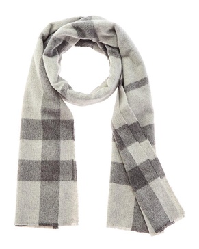 exploded plaid cashmere scarf